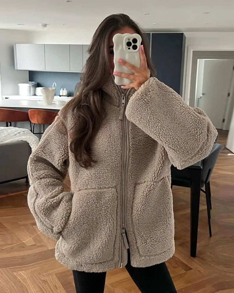 Dames Gezellige Teddy Jas | Moderne & Warmte
