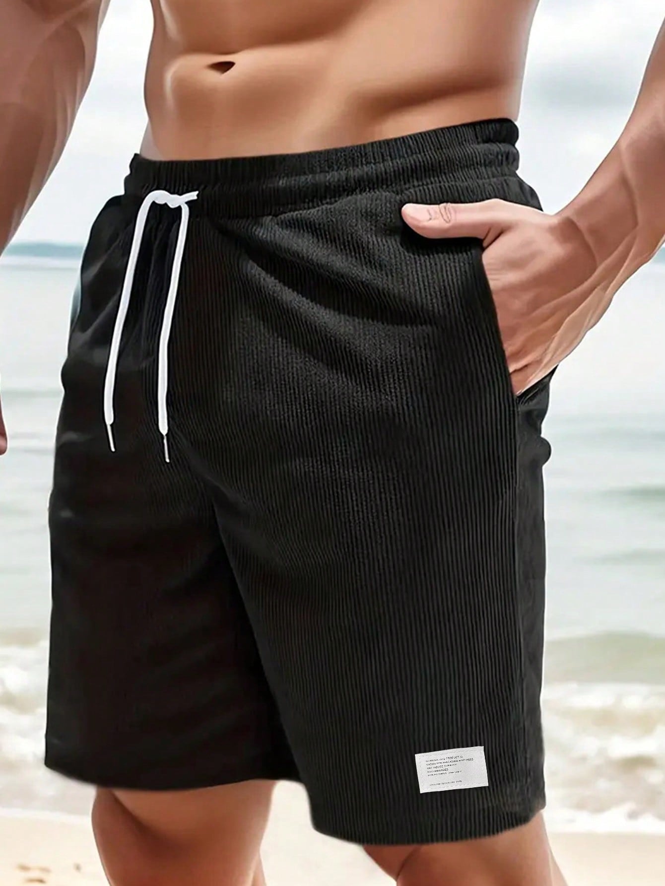 Kai - Heren Casual Ribcord Shorts