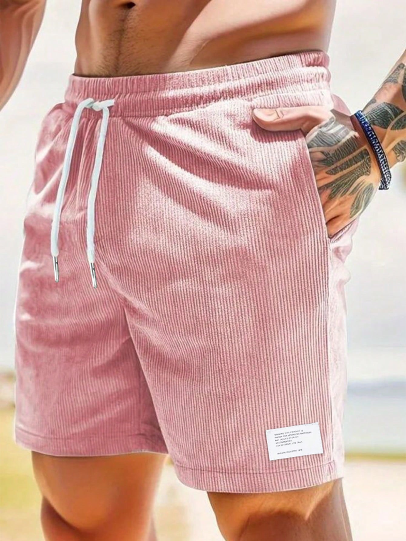 Kai - Heren Casual Ribcord Shorts