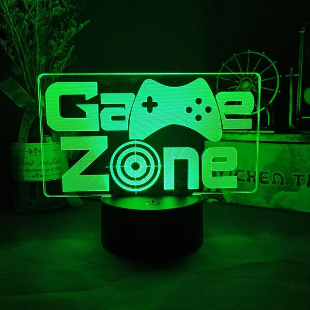 GlowGaming - 3D LED Lamp met Opvallend design voor Gamerskamer