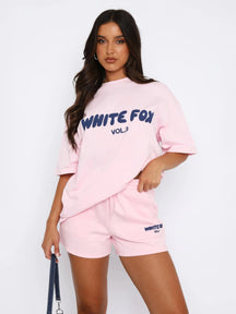 Maya - Oversized T-shirt van katoen met Bijpassende Short