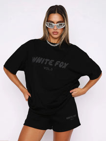 Maya - Oversized T-shirt van katoen met Bijpassende Short
