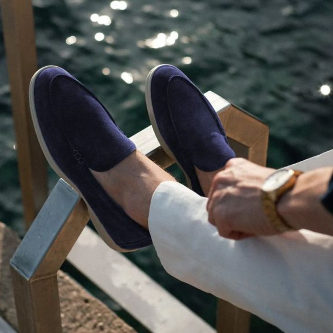 Refined Elegance - Luxe Suede Loafers