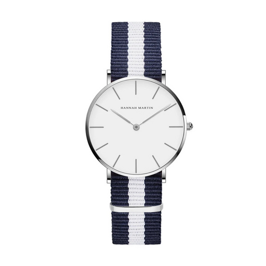 NauticStyle - Elegant Horloge met Minimalistisch Design en Nylon Band