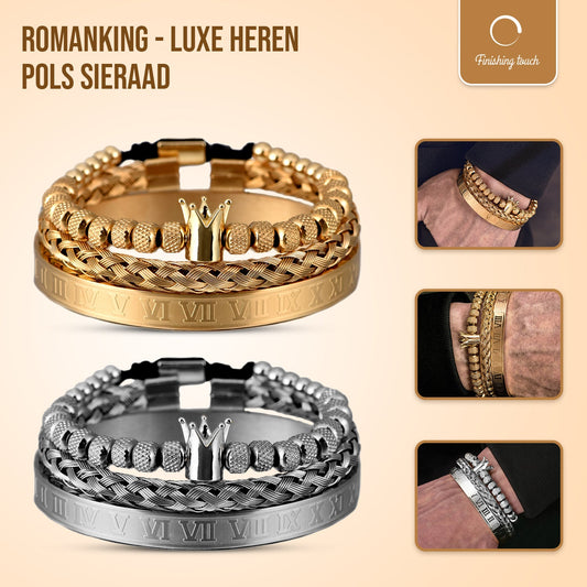 EliteCrown - 3-delige set Luxe Trendy Armbanden Sieraden