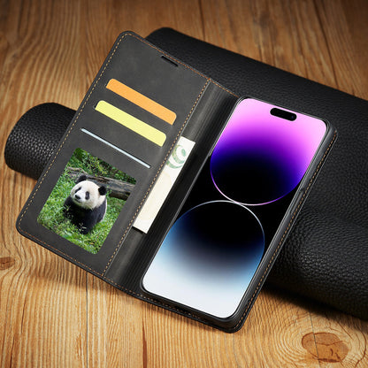 LeatherFold - Luxe Wallet Case voor Smartphones