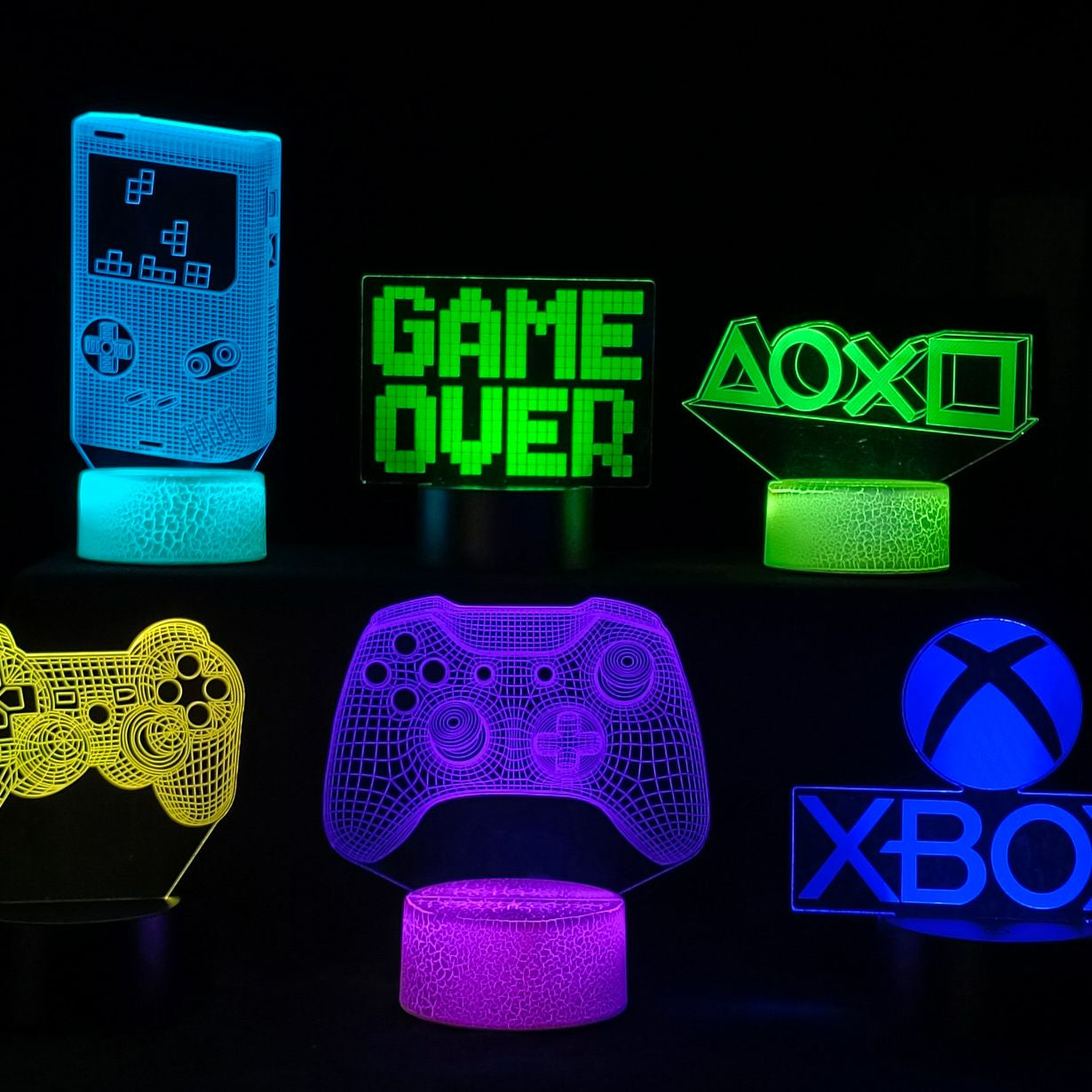 GlowGaming - 3D LED Lamp met Opvallend design voor Gamerskamer