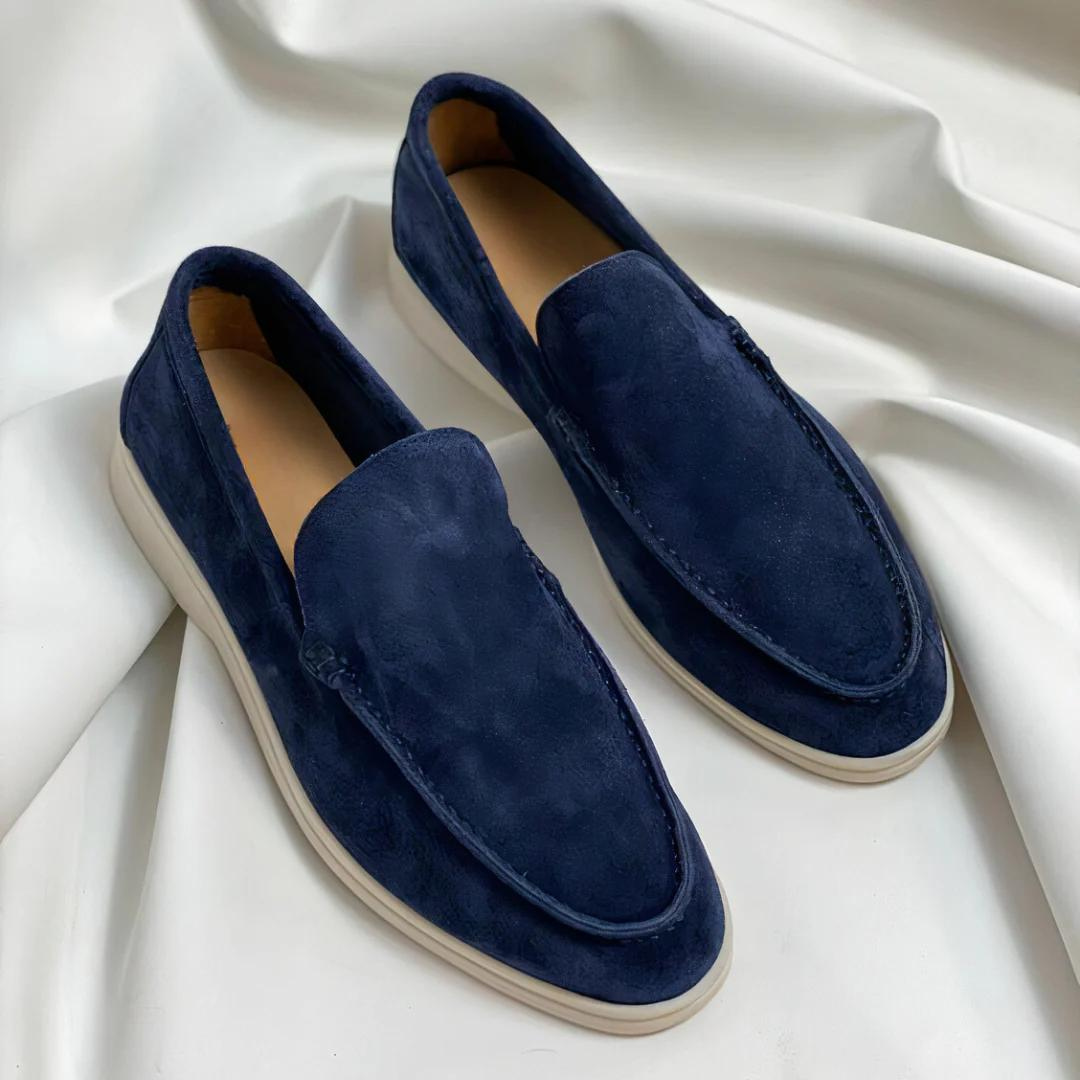 Refined Elegance - Luxe Suede Loafers