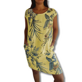 BoldEdge - Midi-jurk met bohemian botanische print