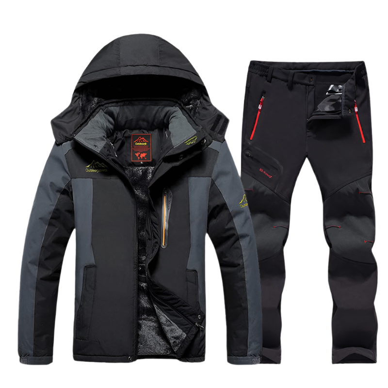 AlpinePro - Waterdichte Winter Outdoor Set met Gevoerde Jas en Broek