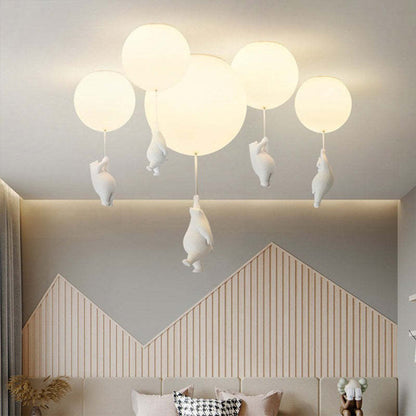 CloudyBear - Moderne Plafondlamp met Uniek Dieren Design