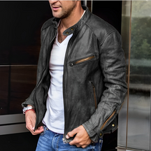 Heren Slim Fit Bikerjack | Warme & Stijlvolle Outdoorjas