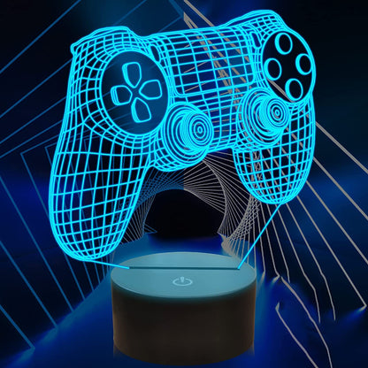 GlowGaming - 3D LED Lamp met Opvallend design voor Gamerskamer