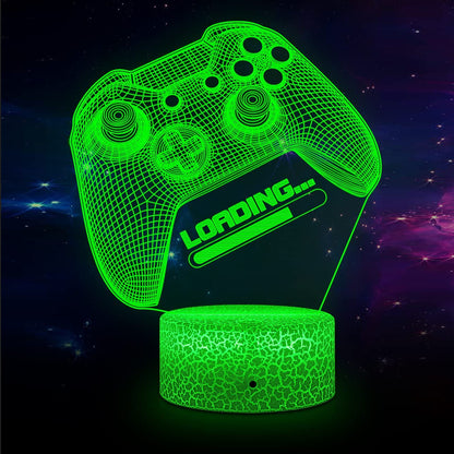 GlowGaming - 3D LED Lamp met Opvallend design voor Gamerskamer