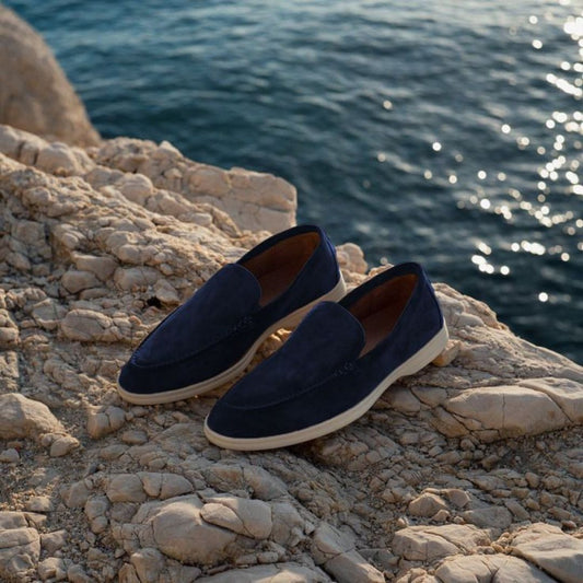 Refined Elegance - Luxe Suede Loafers