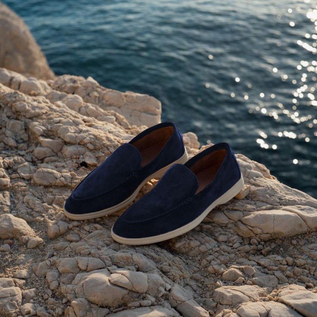 Refined Elegance - Luxe Suede Loafers