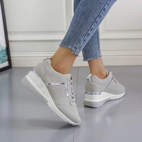 Sneakers Brede Pasvorm Ademend Mesh voor Dames | Dagelijks Comfort | Verlicht Vermoeide en Pijnlijke Voeten
