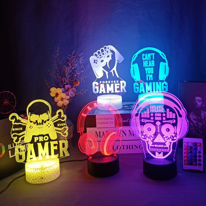 GlowGaming - 3D LED Lamp met Opvallend design voor Gamerskamer