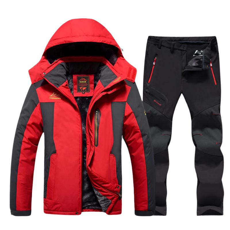 AlpinePro - Waterdichte Winter Outdoor Set met Gevoerde Jas en Broek