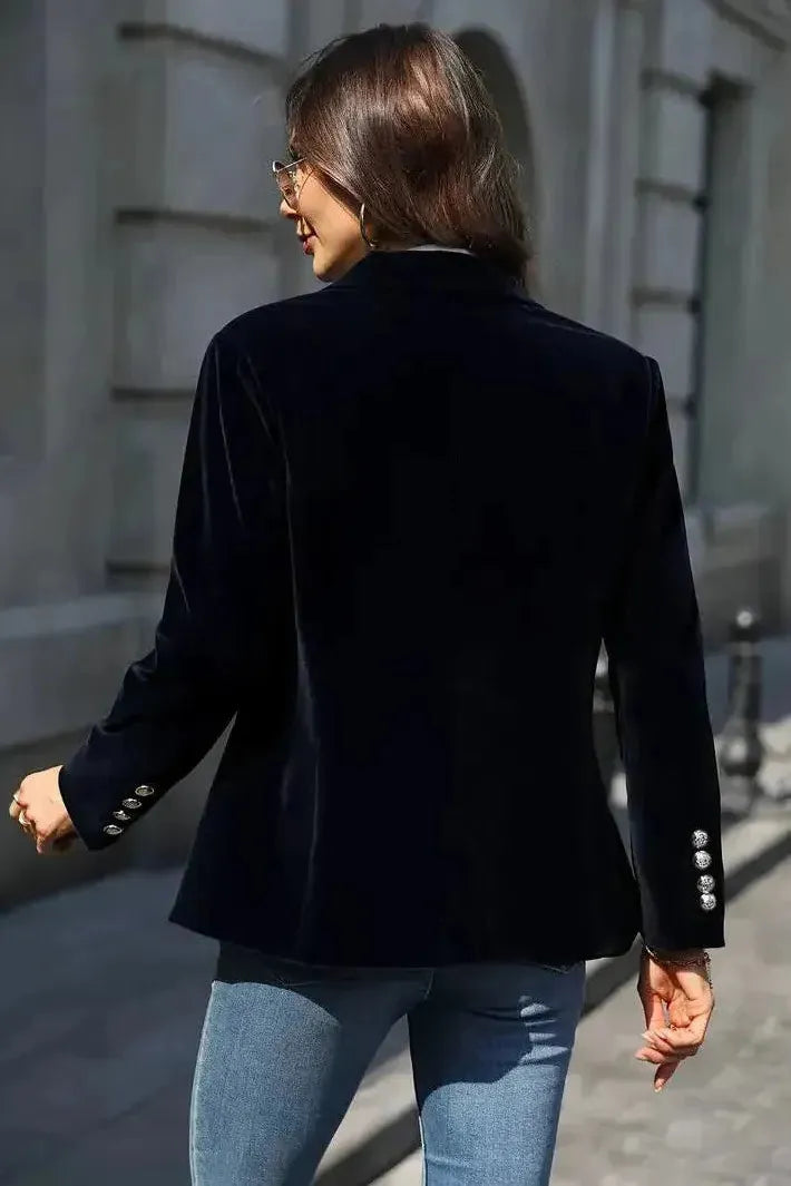 Dames Stijlvolle Blazer Met Gouden Knopen | Stijl en comfort
