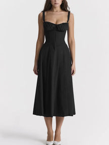 Sofia - Elegante Vintage Korset Midi Jurk