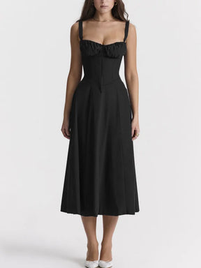 Sofia - Elegante Vintage Korset Midi Jurk