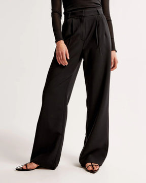 Sophie – Wijde Pantalon, Hoge Taille en Elegante Snit