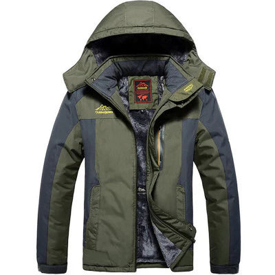 Heren Waterdichte Ski-jas met Capuchon voor de Winter | Warme Outdoorstijl