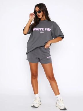 Maya - Oversized T-shirt van katoen met Bijpassende Short