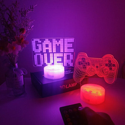 GlowGaming - 3D LED Lamp met Opvallend design voor Gamerskamer