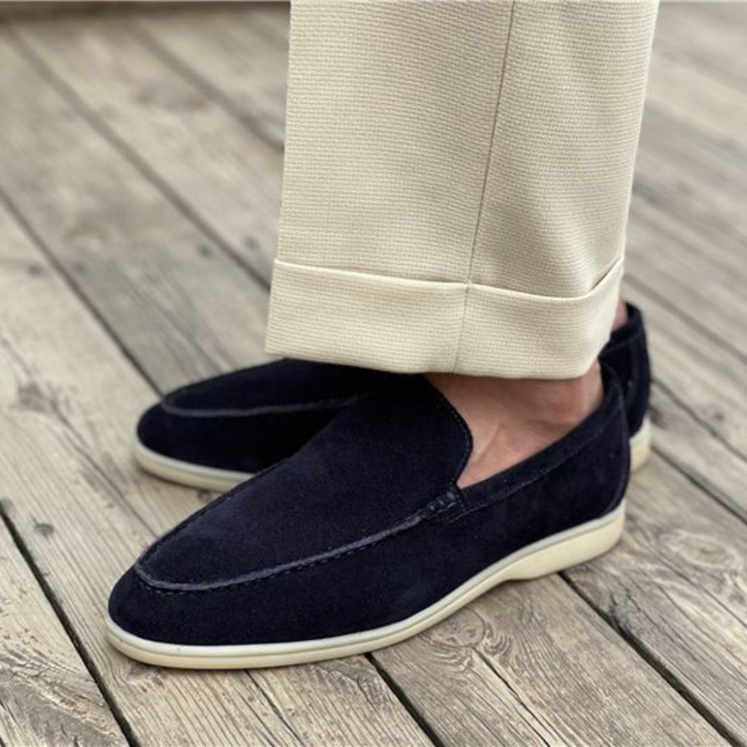 Refined Elegance - Luxe Suede Loafers