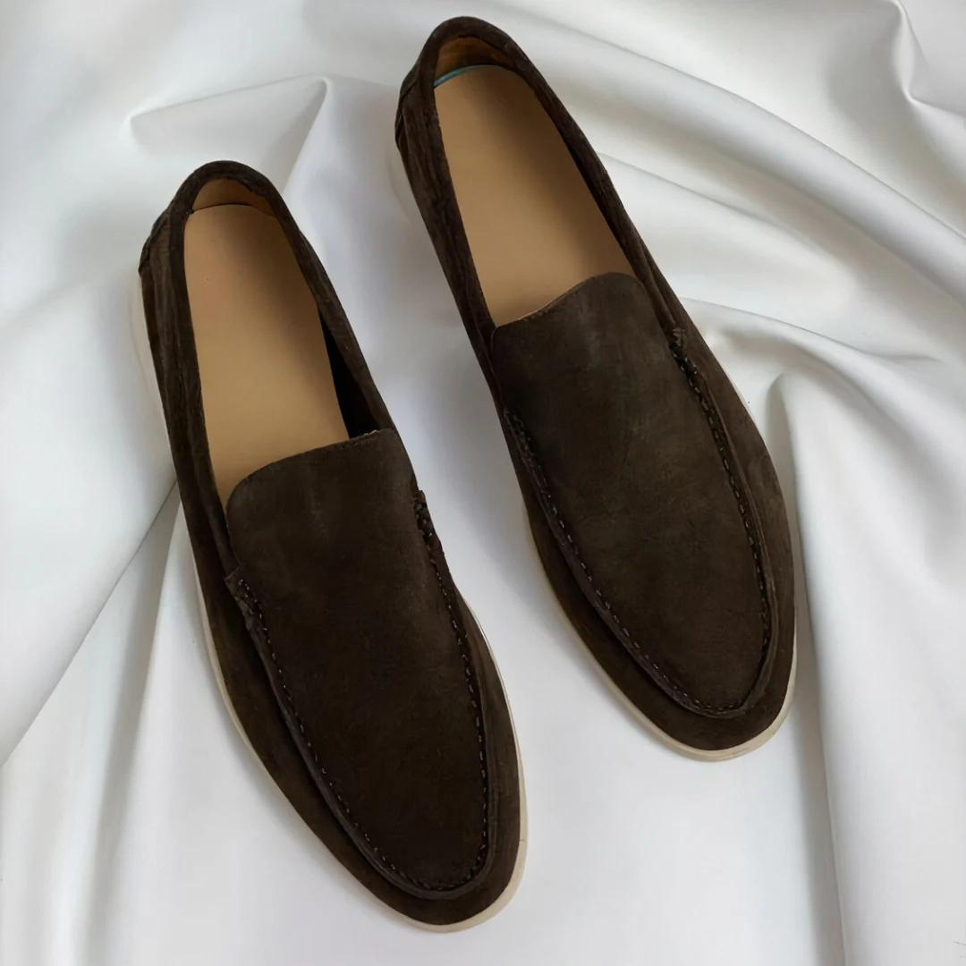 Refined Elegance - Luxe Suede Loafers