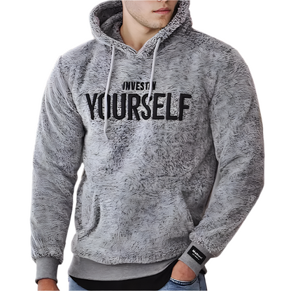 CozyMotiv - Warme Hoodie met Zachte Fleece en Motiverende Tekst