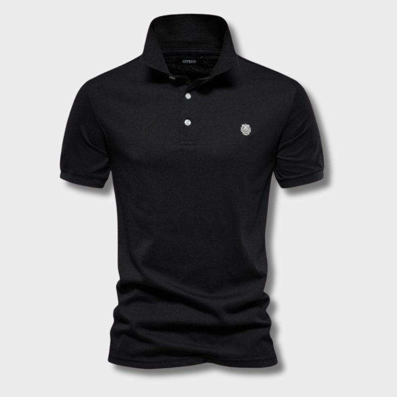 ChicTrend - Geborduurd katoenen poloshirt