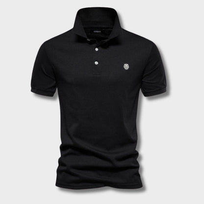 ChicTrend - Geborduurd katoenen poloshirt