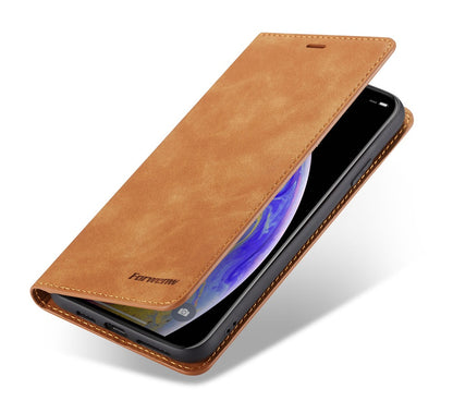 LeatherFold - Luxe Wallet Case voor Smartphones