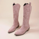 Dames Lange Western Laarzen | Cowboystijl Kniehoge Laarzen