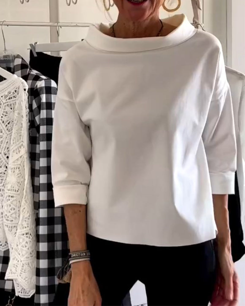 Top Modern Losvallend Stretchstof voor Dames | Dagelijks Comfort | Stijlvol en Ademend