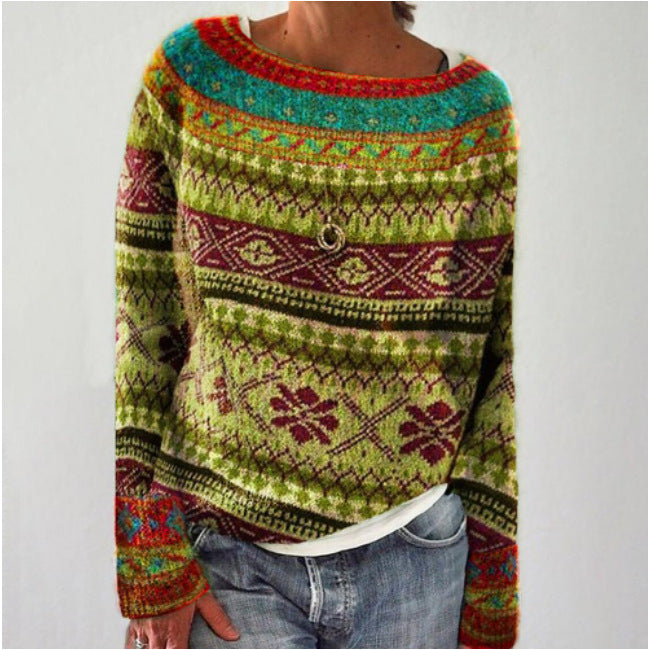 Pullover Regular Fit Retrolook voor Dames | Vintage en Casual | Zacht en Comfortabel