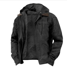 Heren Dikke Gevoerde Winterjas met Capuchon | Comfortabele Warme Jas met Rits