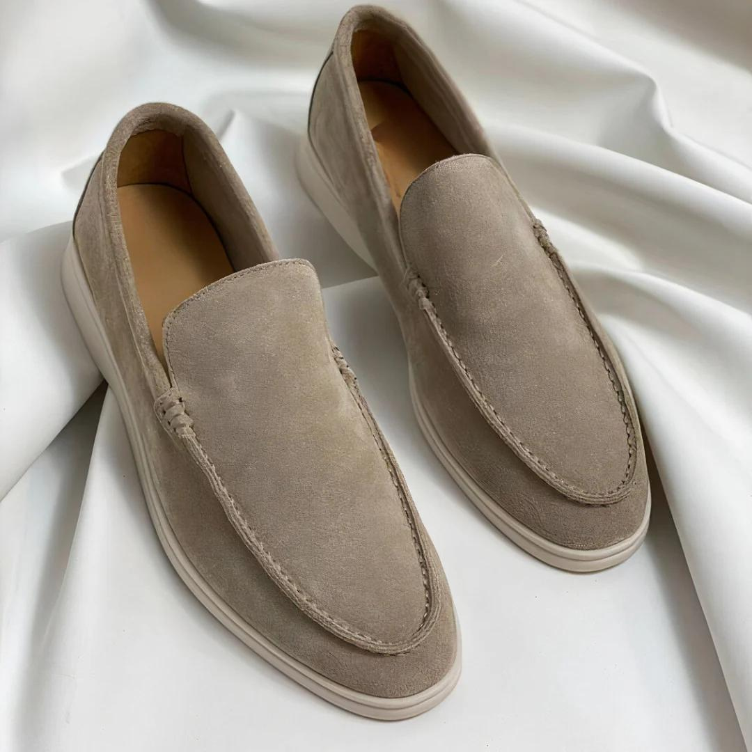 Refined Elegance - Luxe Suede Loafers