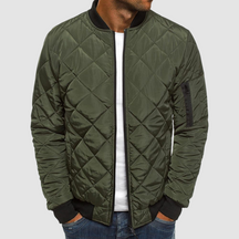 Heren Diamant Stiksel Slim Fit Jack | Rits met Mouwzak
