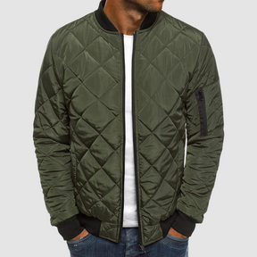 Heren Diamant Stiksel Slim Fit Jack | Rits met Mouwzak