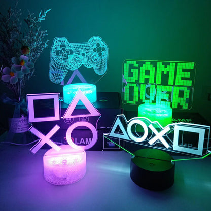 GlowGaming - 3D LED Lamp met Opvallend design voor Gamerskamer