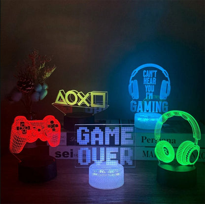 GlowGaming - 3D LED Lamp met Opvallend design voor Gamerskamer