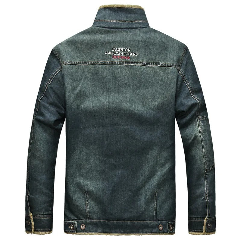 Heren Warme Gevoerde Winterjas met Lange Mouwen | Casual Jas