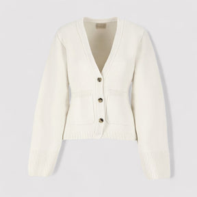 Isabelle - Zachte Gebreide Cardigan met Knopen