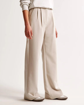 Sophie – Wijde Pantalon, Hoge Taille en Elegante Snit