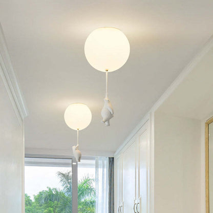 CloudyBear - Moderne Plafondlamp met Uniek Dieren Design