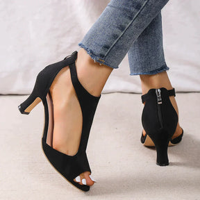 Emmy - Elegante Sandalen Met Hak, Open En Comfortabel